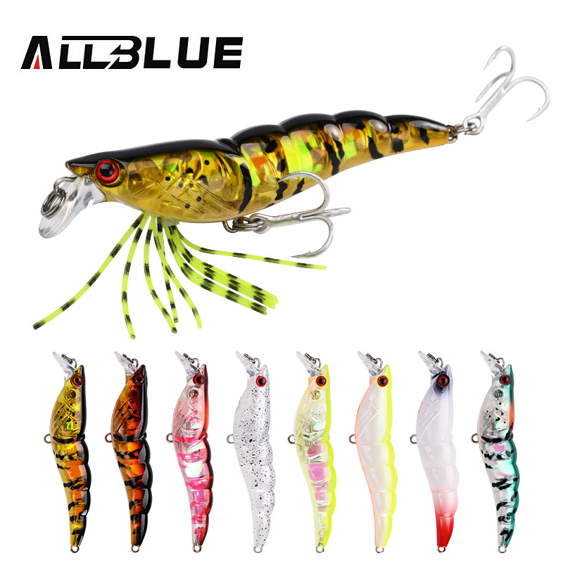 Fishing Lure Swimbait - ALLBLUE 3D Flash Shrimp 70mm 7g