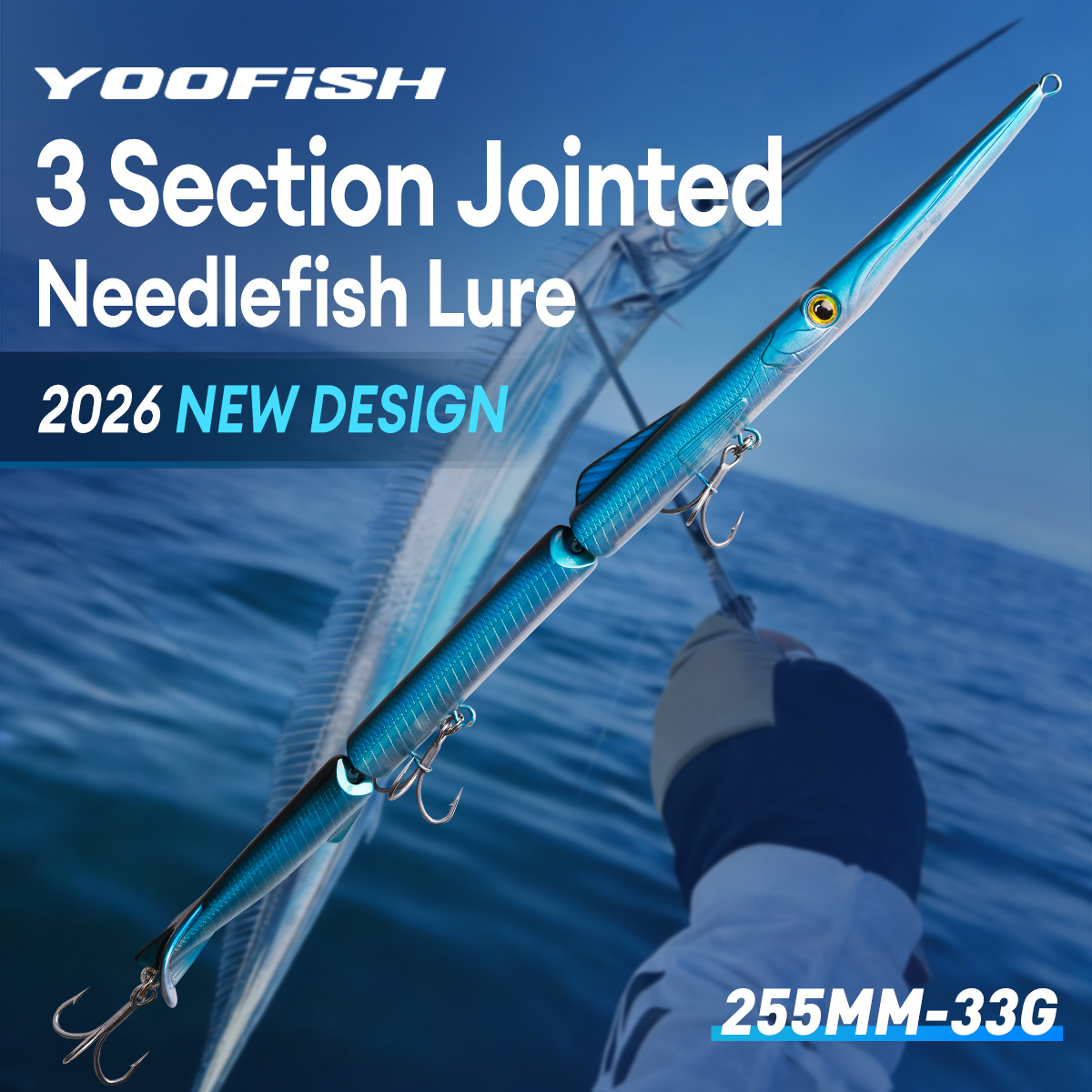 Fishing Lure Popper - YOOFISH Jointed Pencil Bait 3 Section