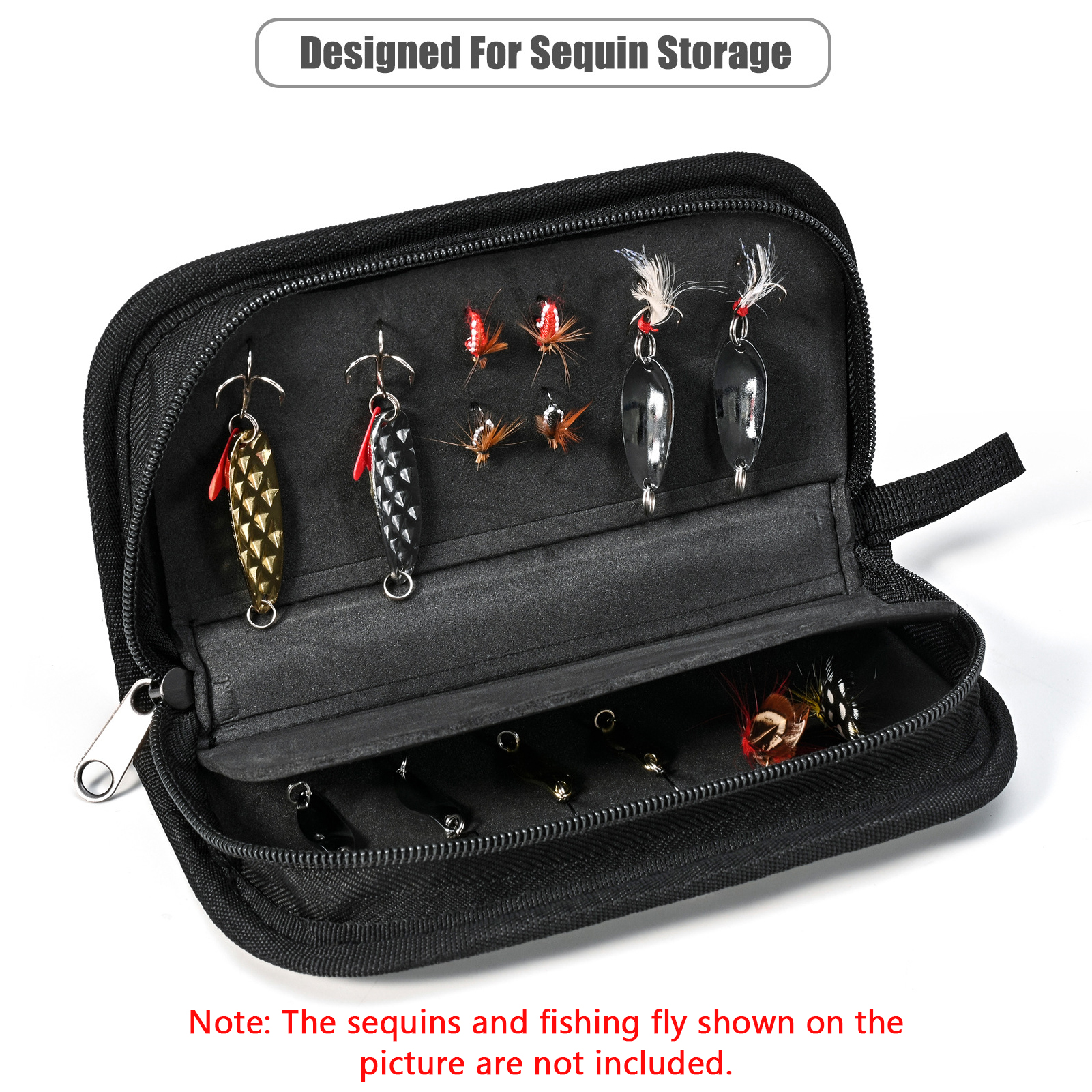 EVA Fishing Sequins Storage Ba - مراجعة Fishing Lure Spoon وسعره