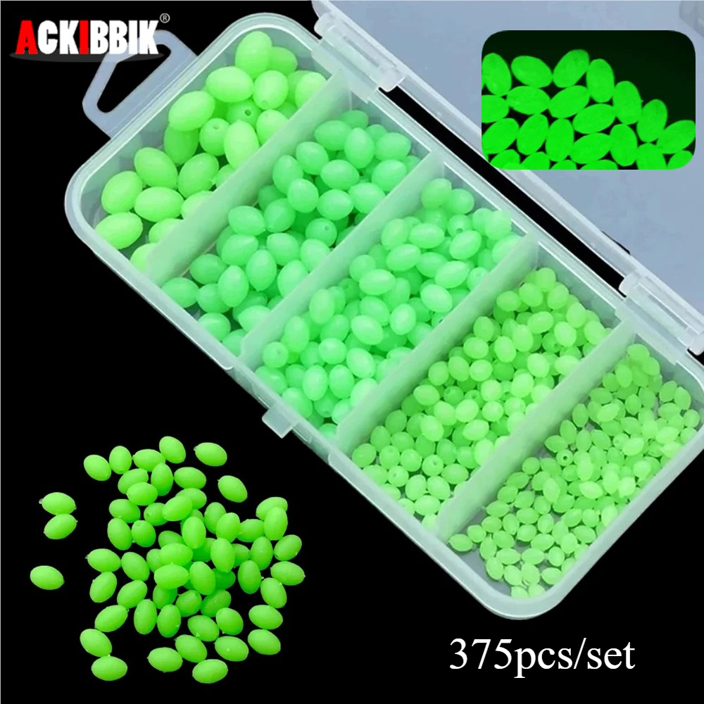 Ackibbik 375pcs/box Luminous F - مراجعة Fishing Lure Soft Plastic وسعره