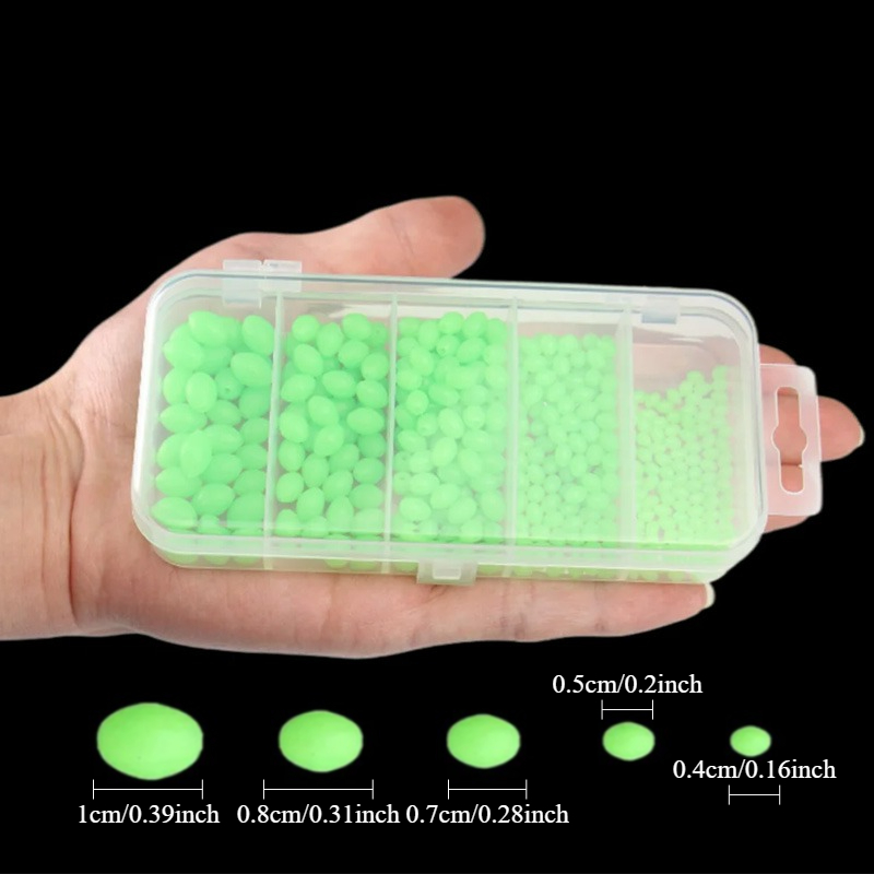 Ackibbik 375pcs/box Luminous F - مراجعة Fishing Lure Soft Plastic وسعره