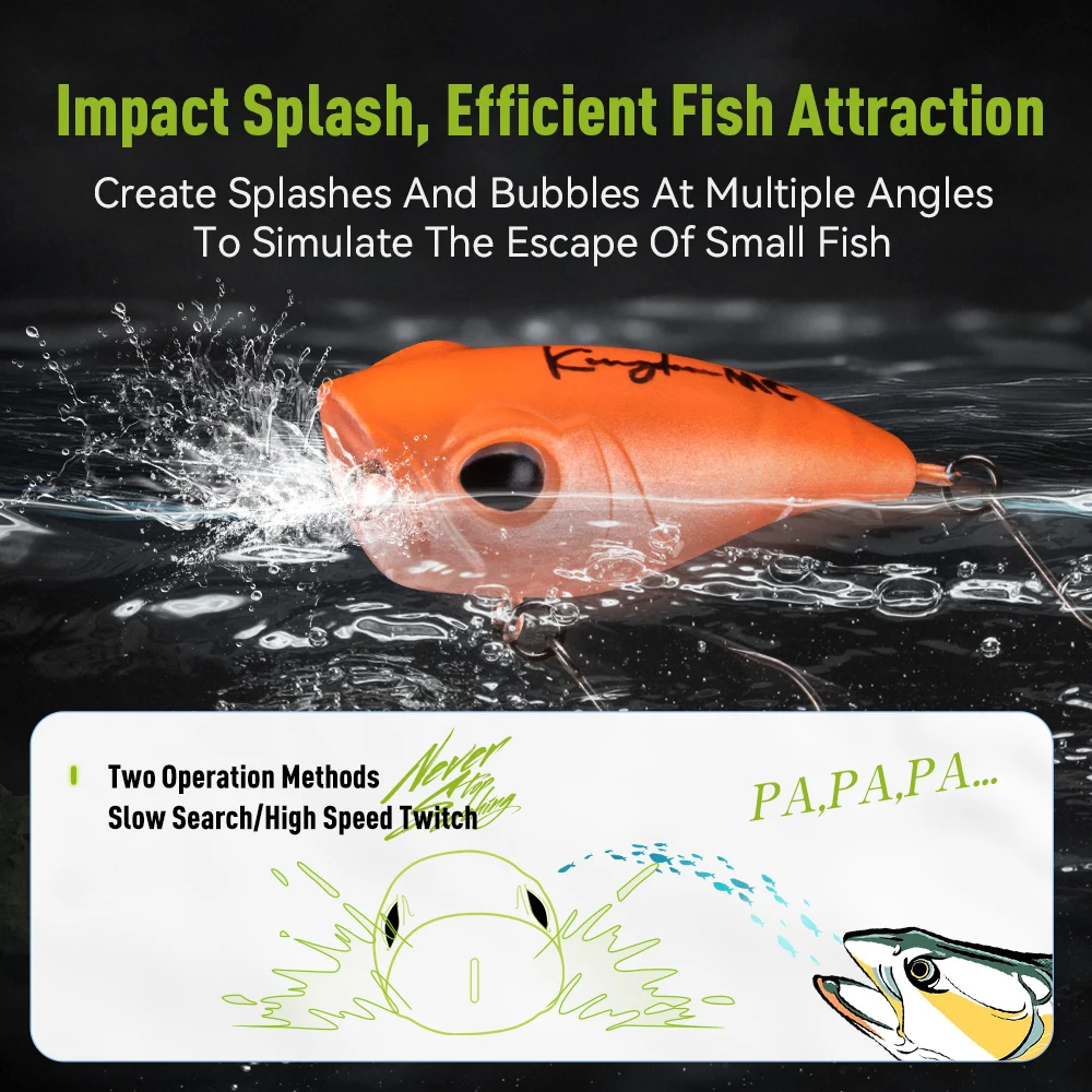 Kingdom Micro Expert Topwater  - مراجعة Fishing Lure Popper وسعره