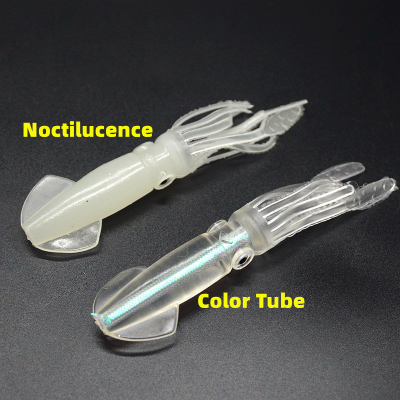 Noctilucence/Color Tube Squid  - مراجعة Fishing Lure Soft Plastic وسعره