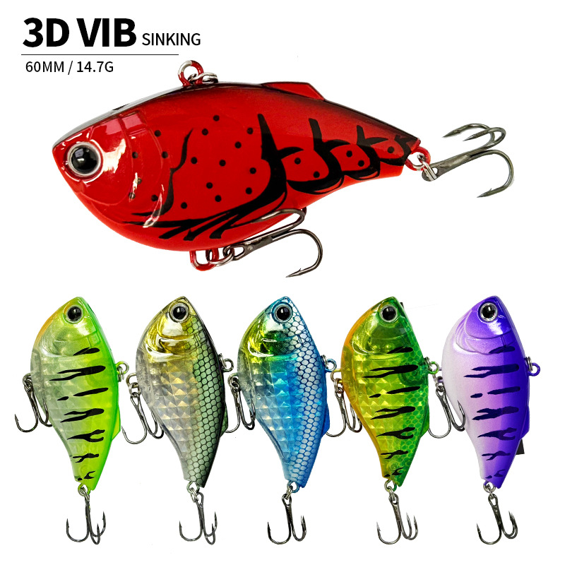 60mm 14.7g Sinking VIB Fishing - مراجعة Fishing Lure Jerkbait وسعره