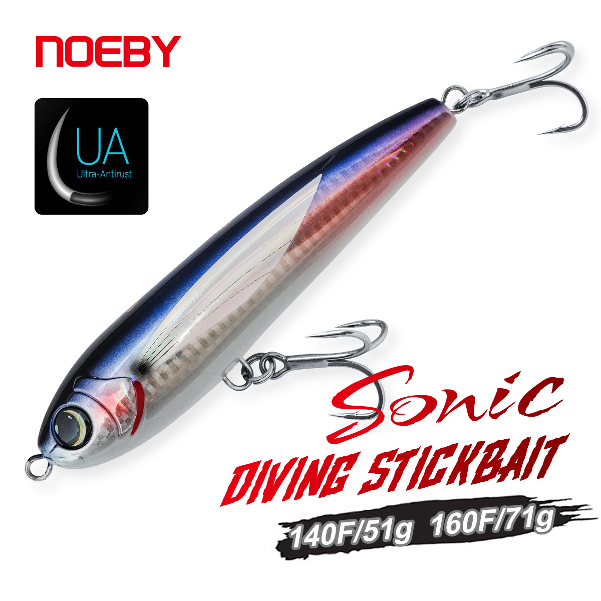 NOEBY Diving Stickbait 140mm 5 - مراجعة Fishing Lure Buzzbait وسعره