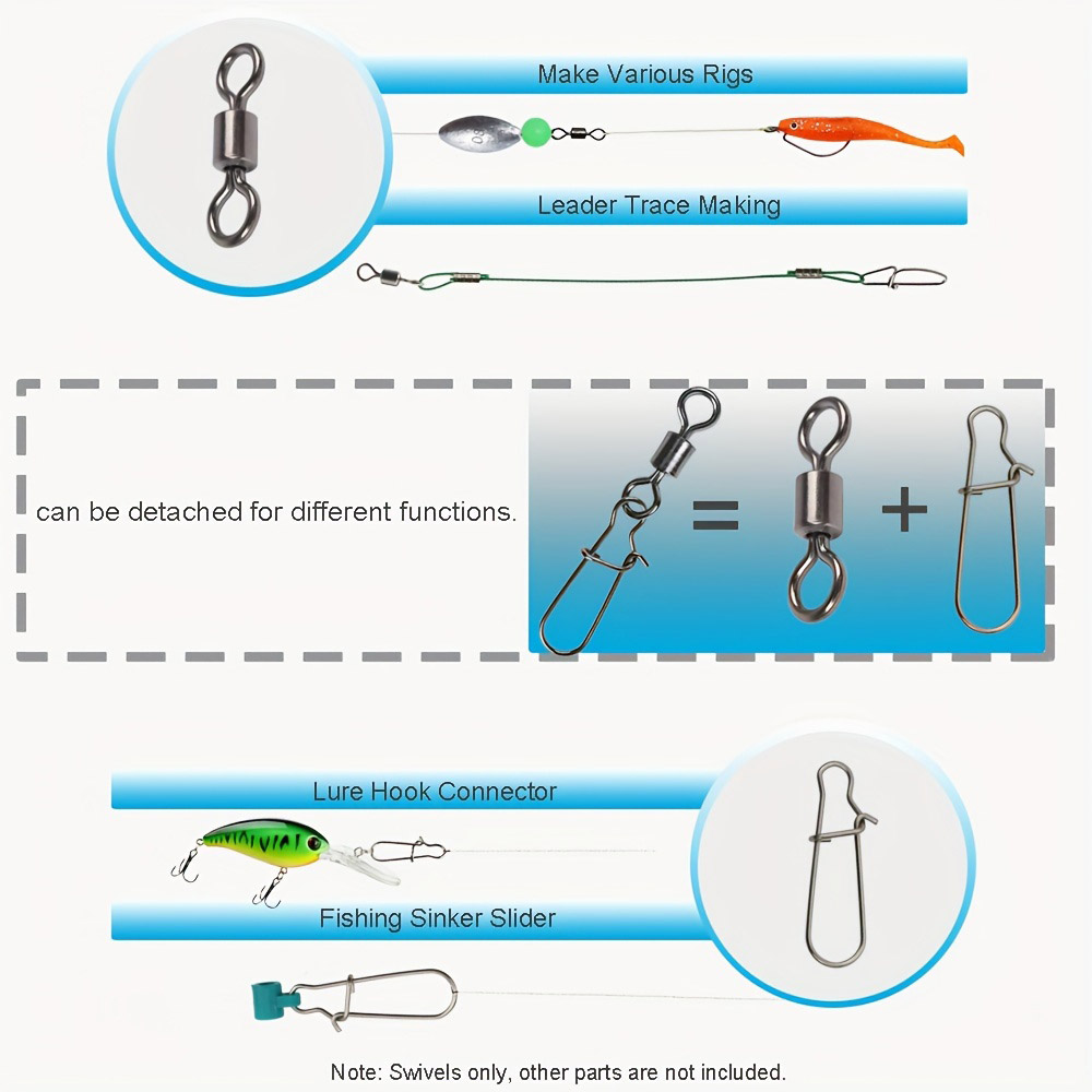 95/210 PCS Set Fishing Connect - مراجعة Fishing Lure Accessories وسعره