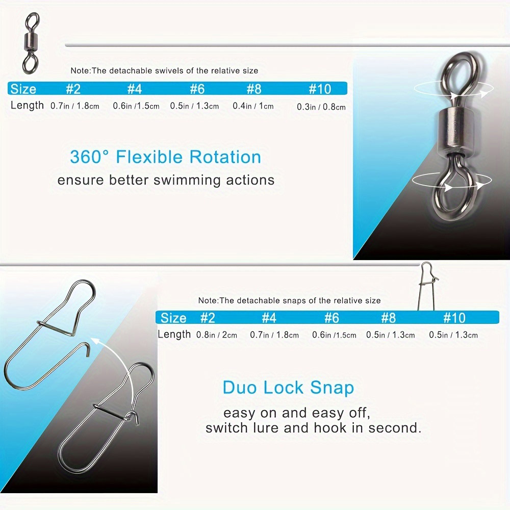 95/210 PCS Set Fishing Connect - مراجعة Fishing Lure Accessories وسعره