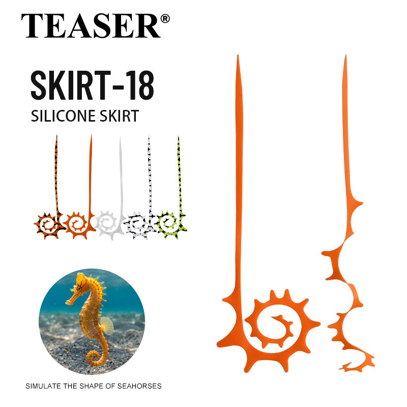 TEASER 5pcs SKIRT-18 145mm Sil - مراجعة Fishing Lure Jig وسعره