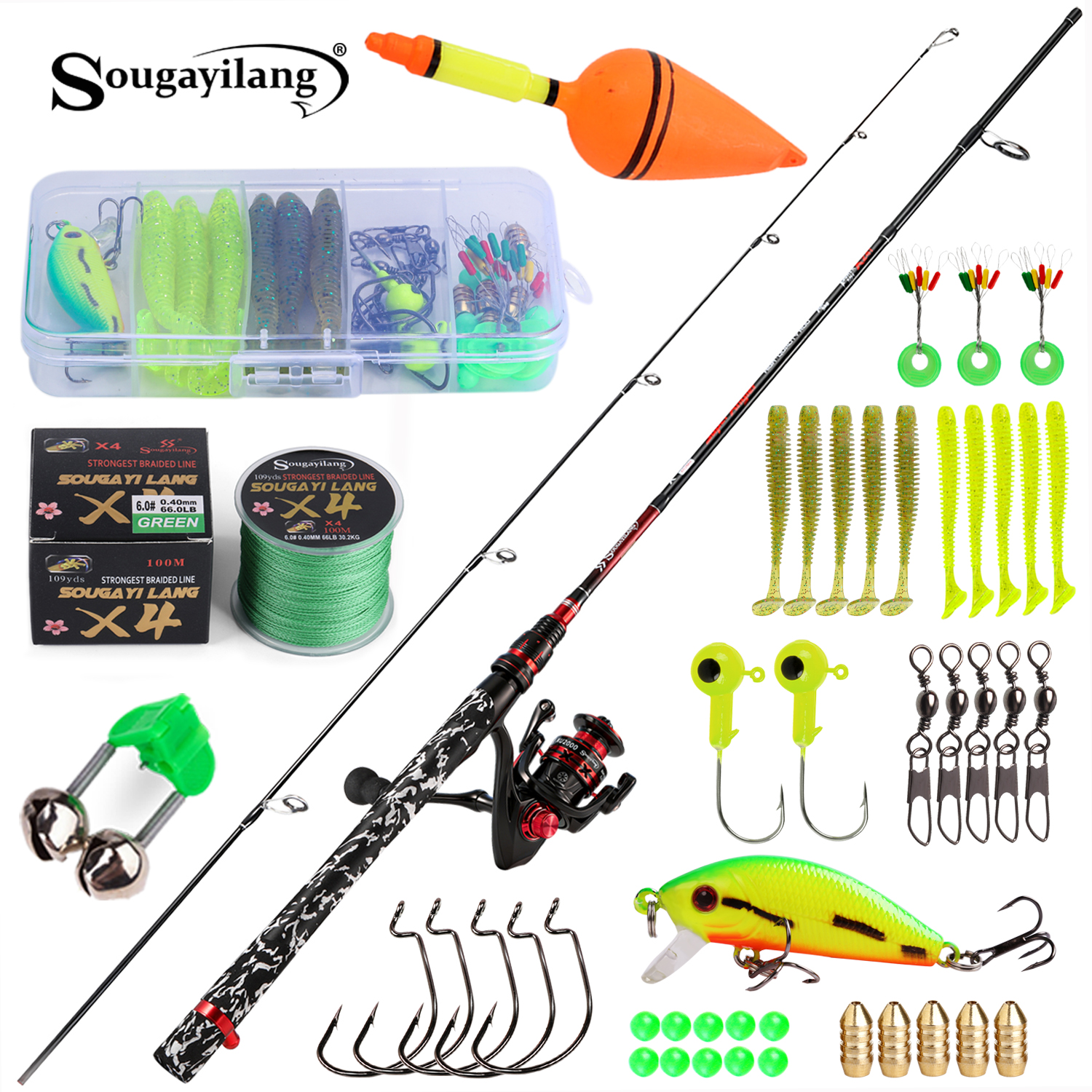Sougayilang Spinning Fishing R - مراجعة Fishing Lure Topwater وسعره