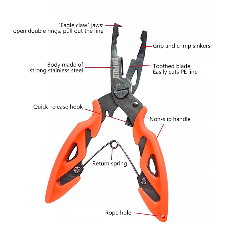 Rapala Mini Lure Pliers/Fish C - مراجعة Fishing Lure Kit وسعره
