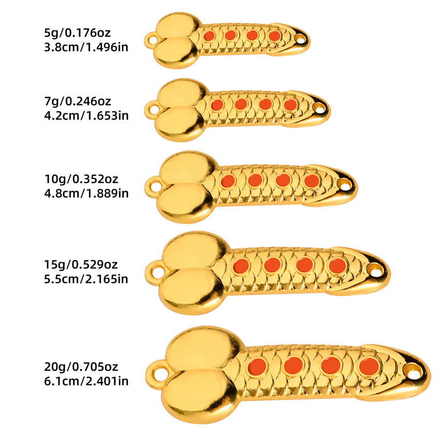 Metal Spoon Penis Shape Fishin - مراجعة Fishing Lure Spinnerbait وسعره