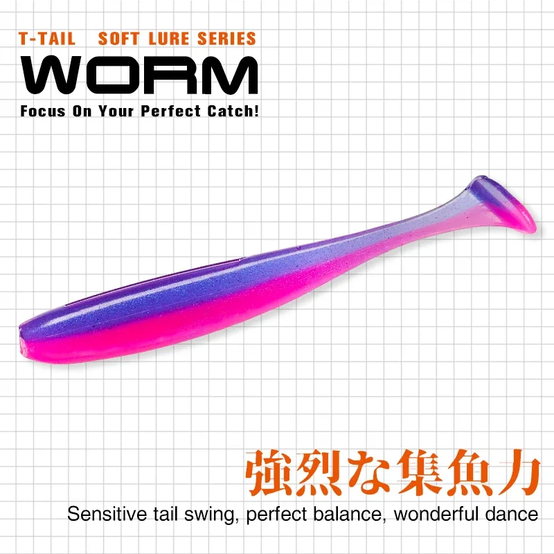 TSURINOYA NEW SIZE 100mm 120mm - مراجعة Fishing Lure Soft Plastic وسعره