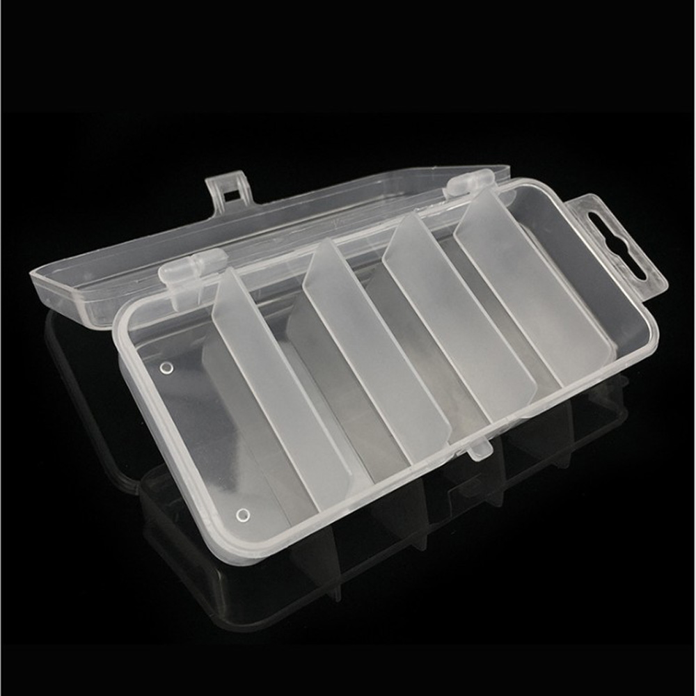 1pcs Transparent Plastic Stora - مراجعة Fishing Lure Spoon وسعره