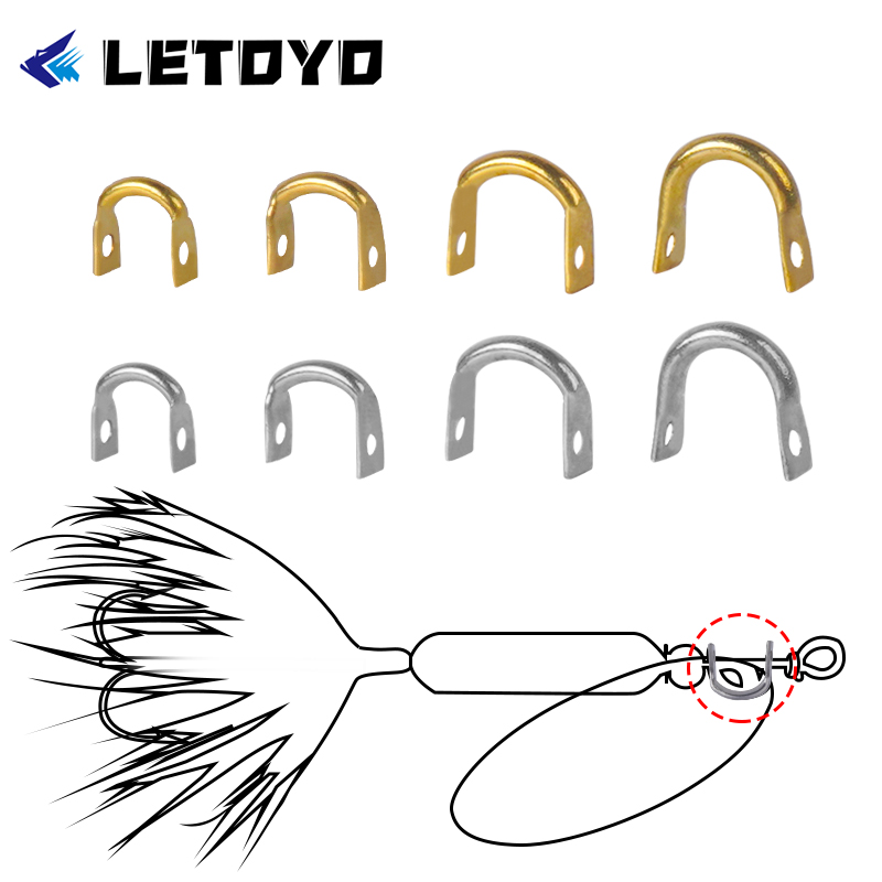 LETOYO 100pcs Folded Clevises  - مراجعة Fishing Lure Spinner وسعره