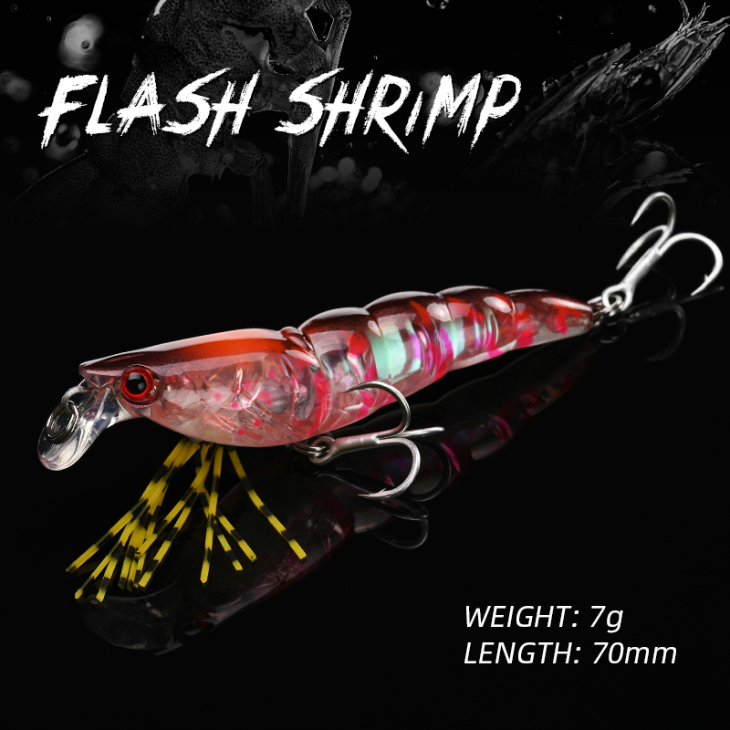 ALLBLUE 3D Flash Shrimp 70mm 7 - مراجعة Fishing Lure Swimbait وسعره