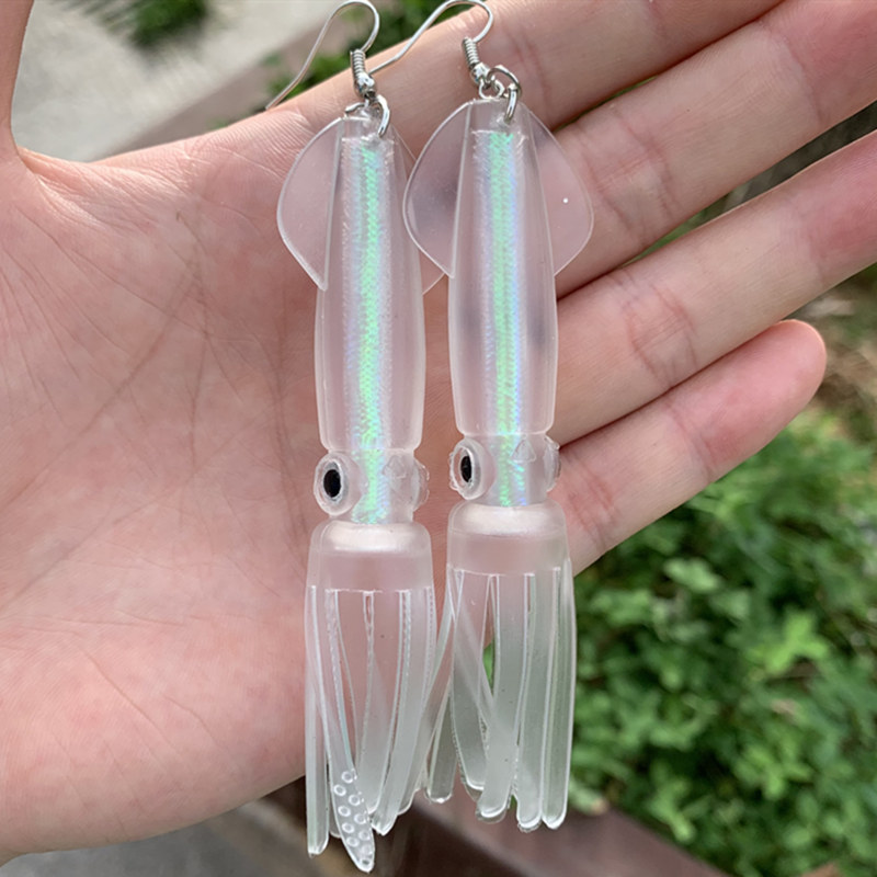 Noctilucence/Color Tube Squid  - مراجعة Fishing Lure Soft Plastic وسعره
