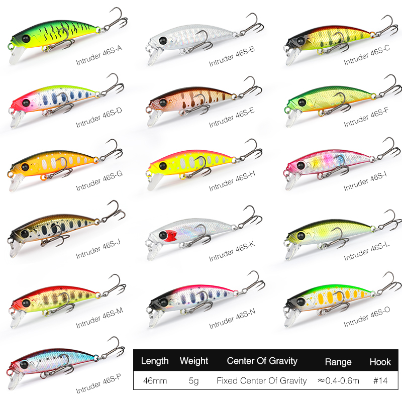 TSURINOUA 46S 46mm 5g Bait Fin - مراجعة Fishing Lure Jerkbait وسعره