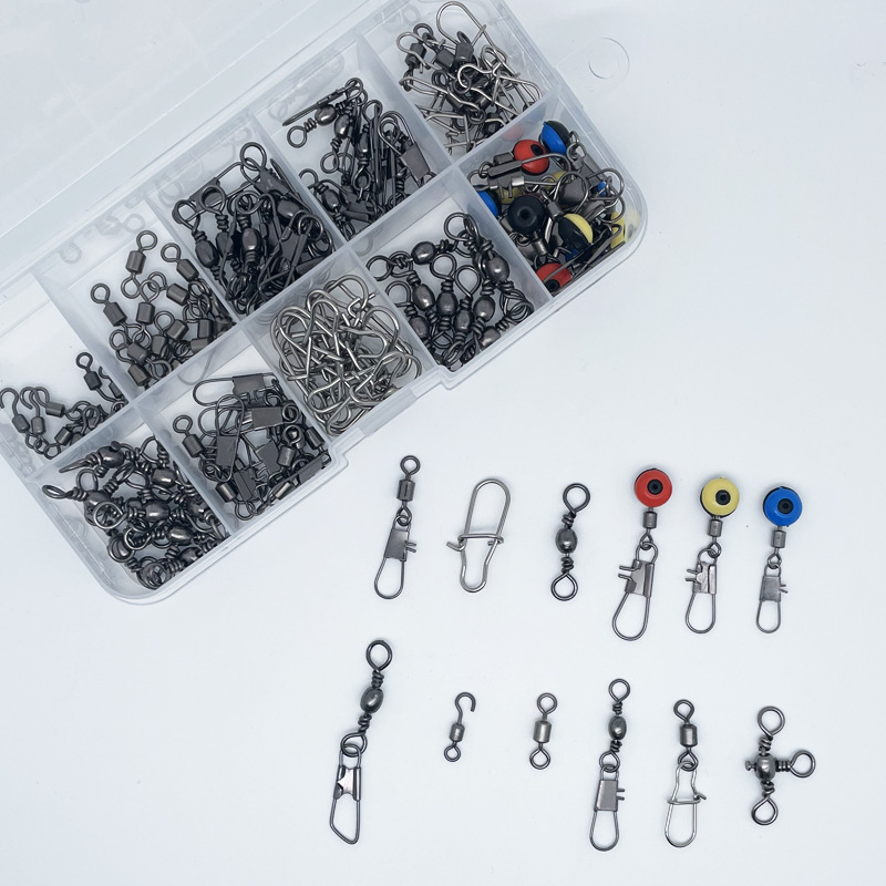 115pcs Fishing Swivel Connecto - مراجعة Fishing Lure Kit وسعره