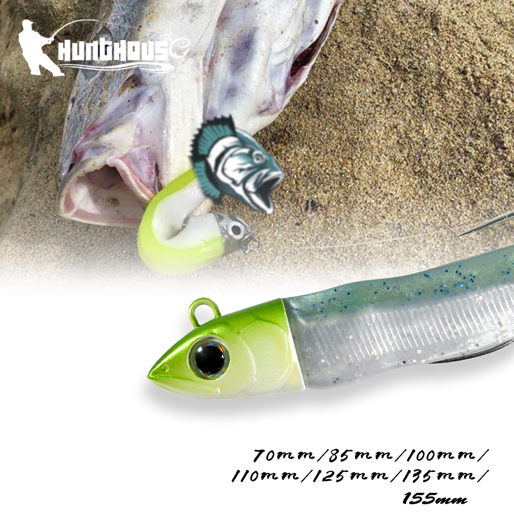 Hunthouse Barre T. Minnow Fish - مراجعة Fishing Lure Soft Plastic وسعره