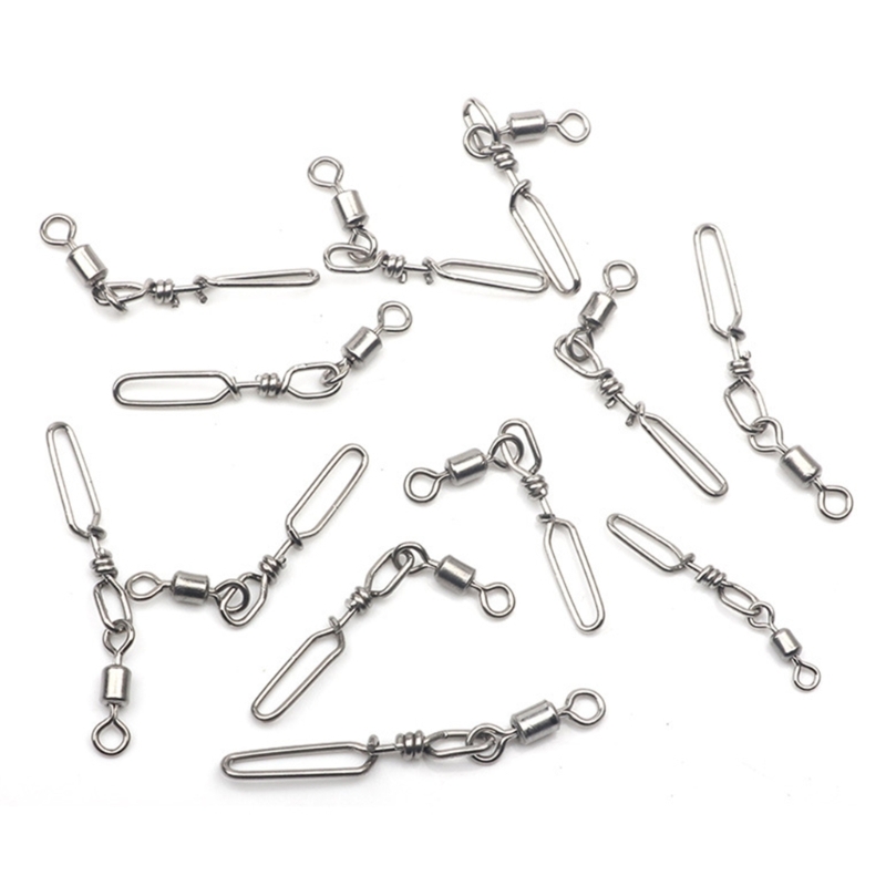 10Pcs Stainless Steel Quick Sn - مراجعة Fishing Lure Kit وسعره