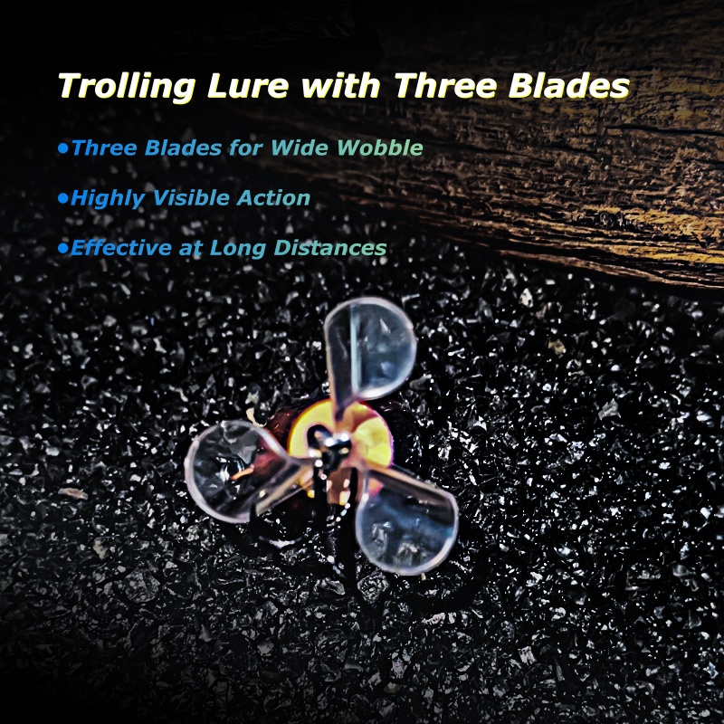 Wondersee 3-Blade Topwater Fis - مراجعة Fishing Lure Blade Bait وسعره