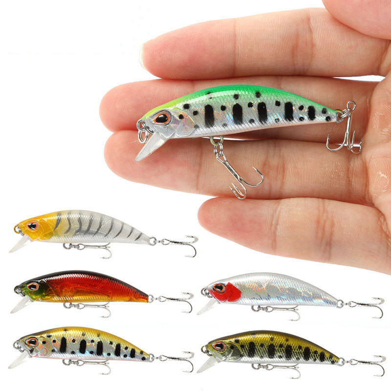 Mini Sinking Minnow Wobblers F - مراجعة Fishing Lure Jerkbait وسعره