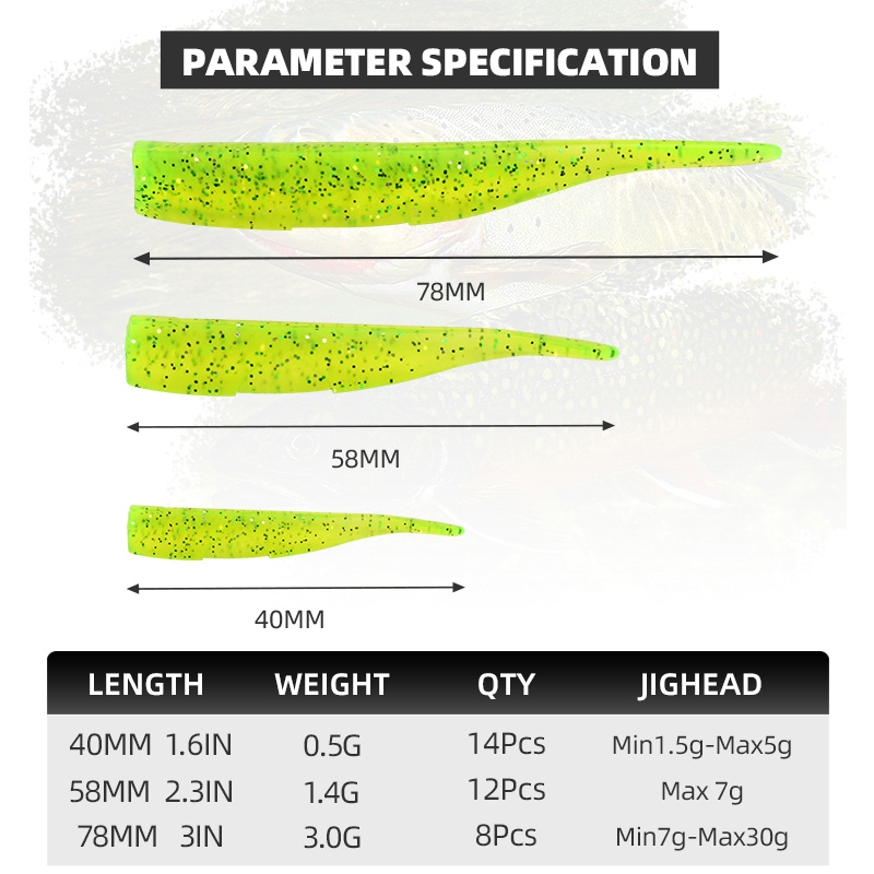 BLUX New Dart Worm Soft Bait 5 - مراجعة Fishing Lure Soft Plastic وسعره