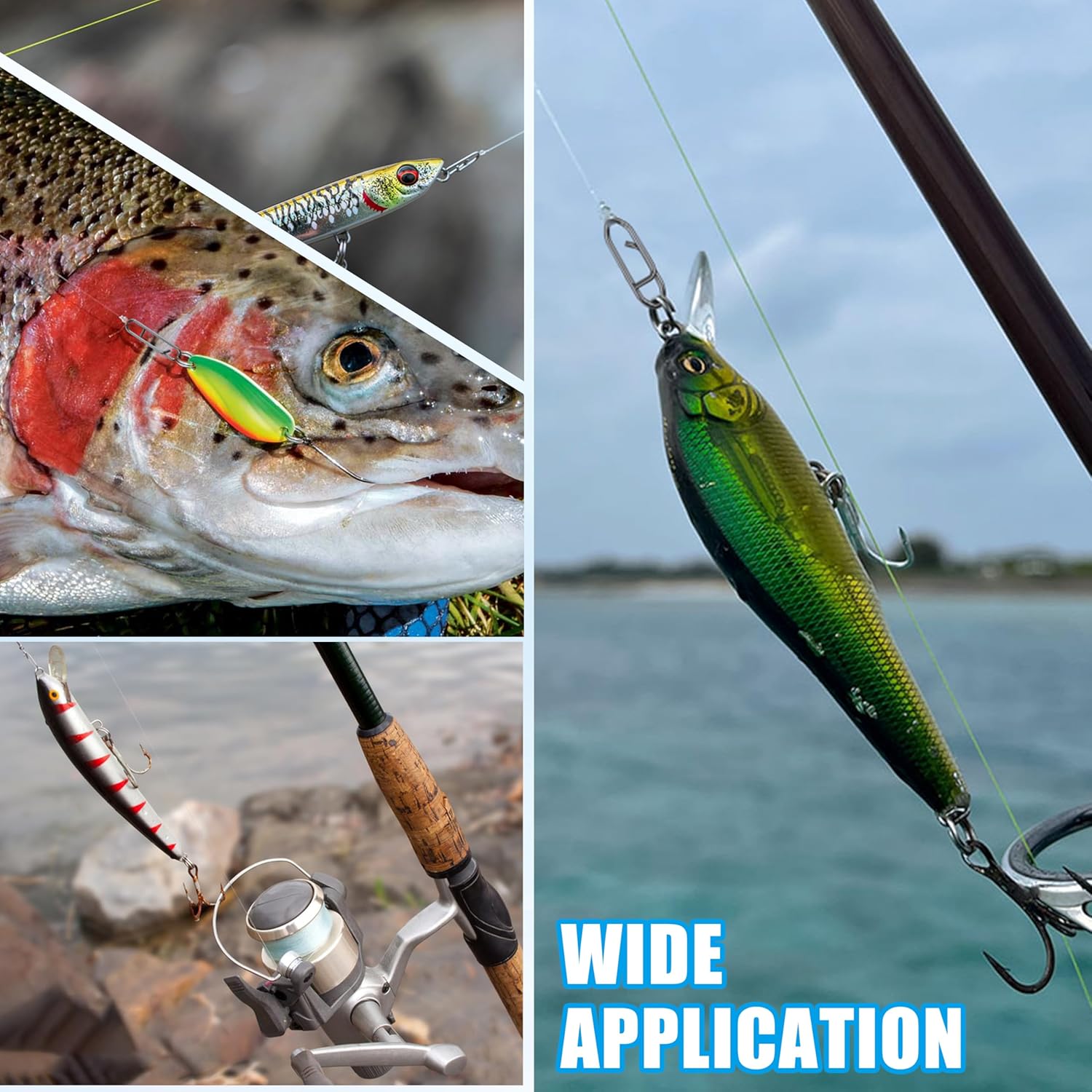 9KM Fishing Snap Kit 110pcs Po - مراجعة Fishing Lure Making Kit وسعره