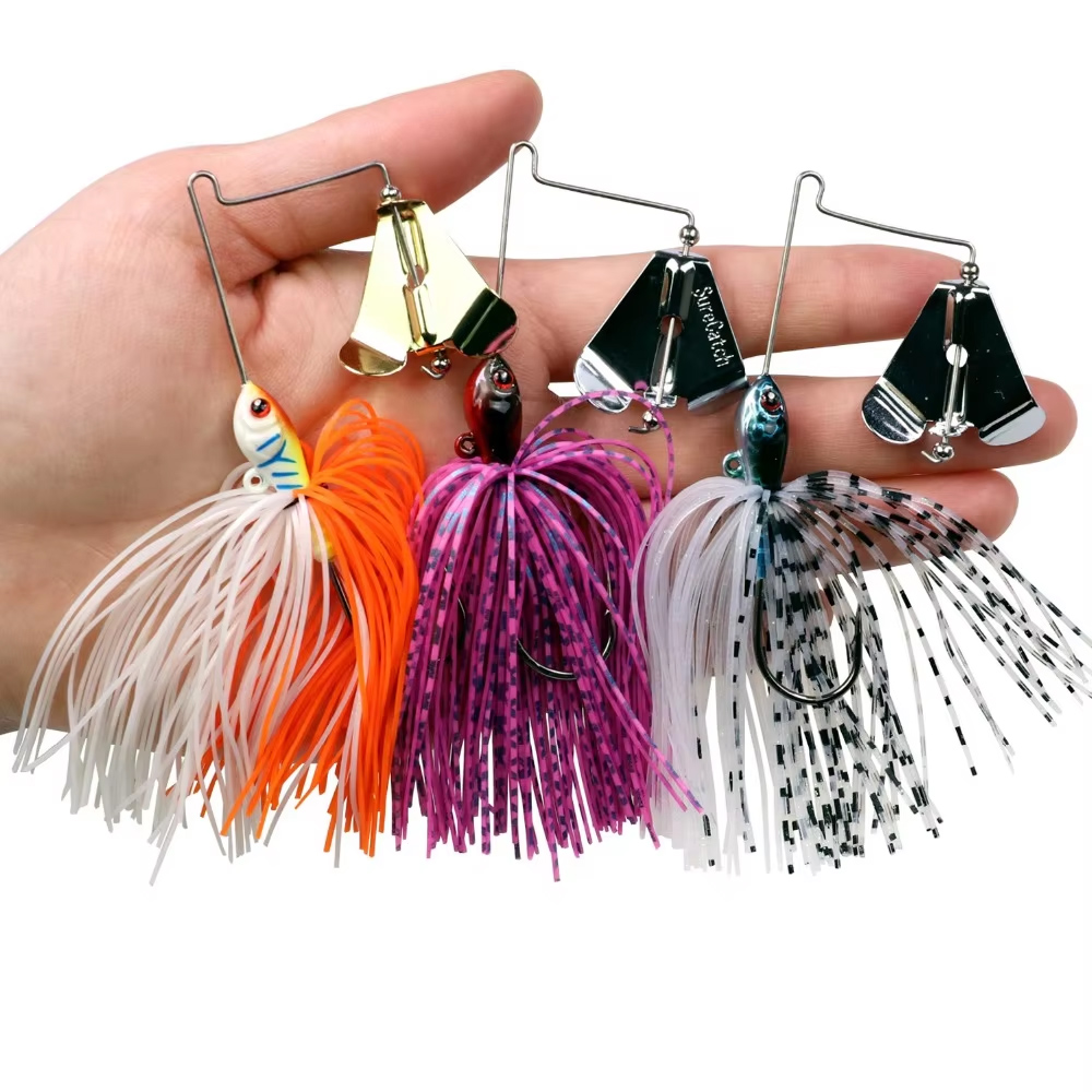 1pcs 12.8g Spinnerbait Fishing - مراجعة Fishing Lure Blade Bait وسعره