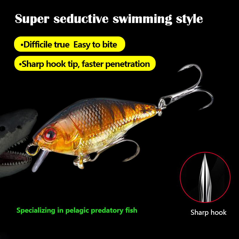 3D Eyes 7.5cm 10.2g Hard VIB L - مراجعة Fishing Lure Crankbait وسعره