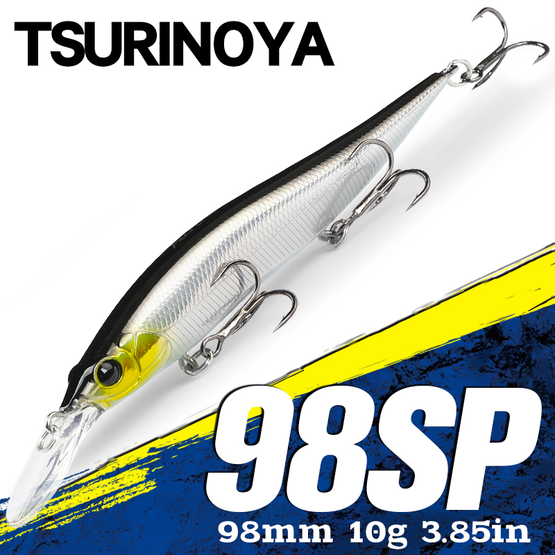TSURINOYA  Suspending Minnow J - مراجعة Fishing Lure Jerkbait وسعره