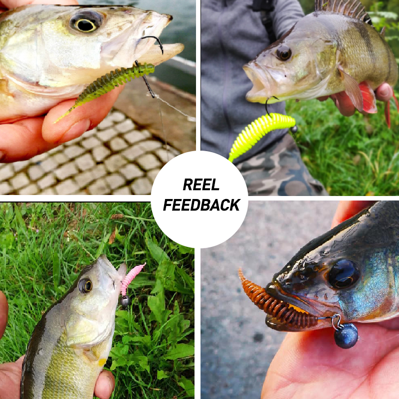ESFISHING Fishing Tiny Worm Ba - مراجعة Fishing Lure Soft Plastic وسعره