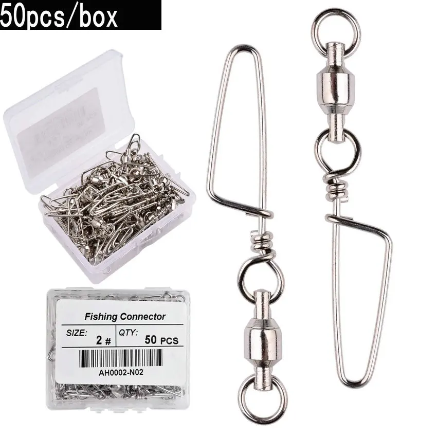 50pcs Fishing Ball Bearing Swi - مراجعة Fishing Lure Box وسعره