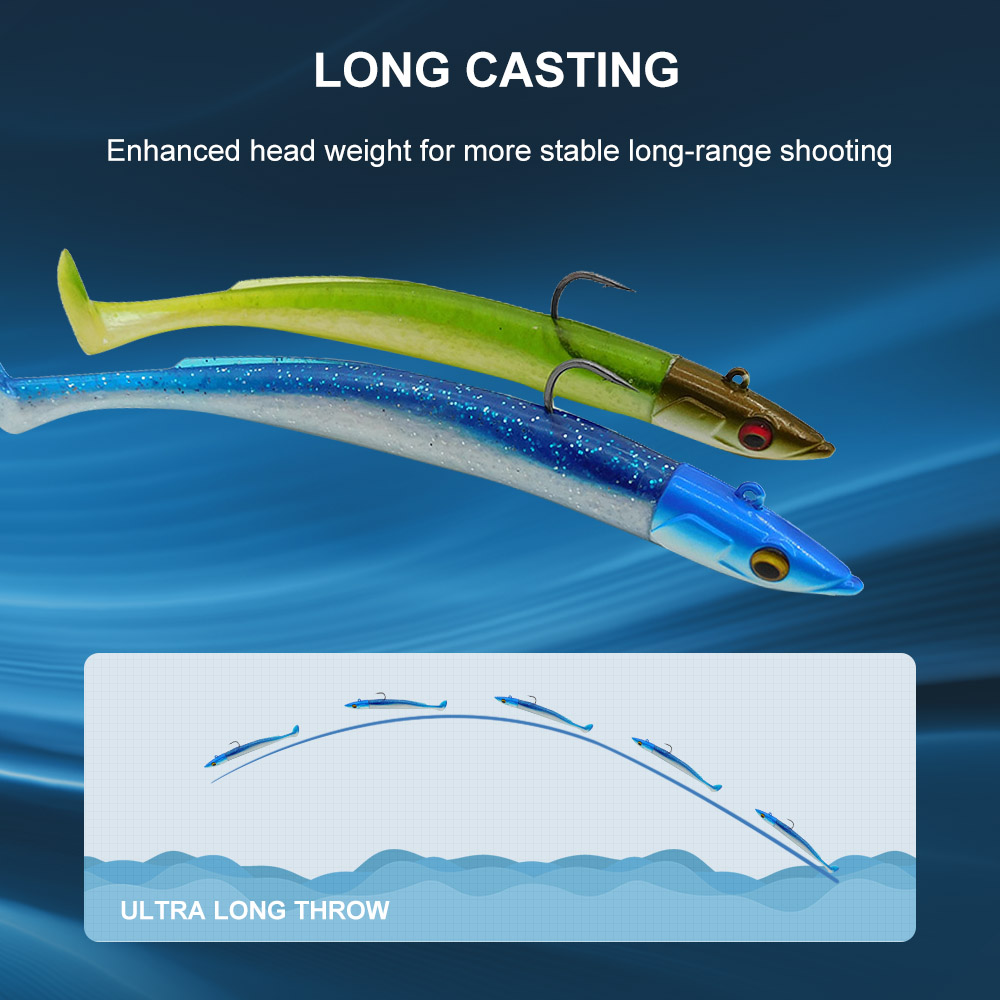 ESFISHING Fishing Lures Crazy  - مراجعة Fishing Lure Soft Plastic وسعره