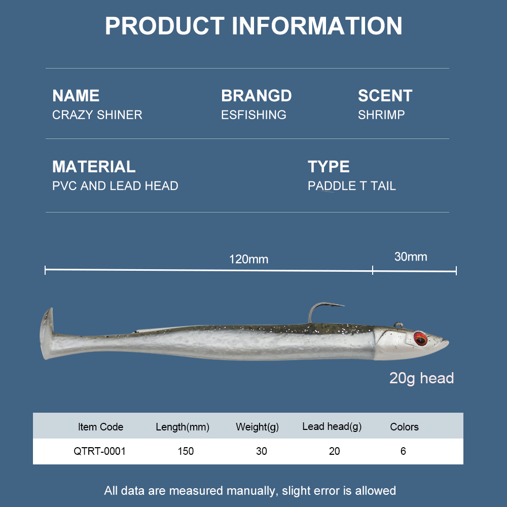 ESFISHING Fishing Lures Crazy  - مراجعة Fishing Lure Soft Plastic وسعره