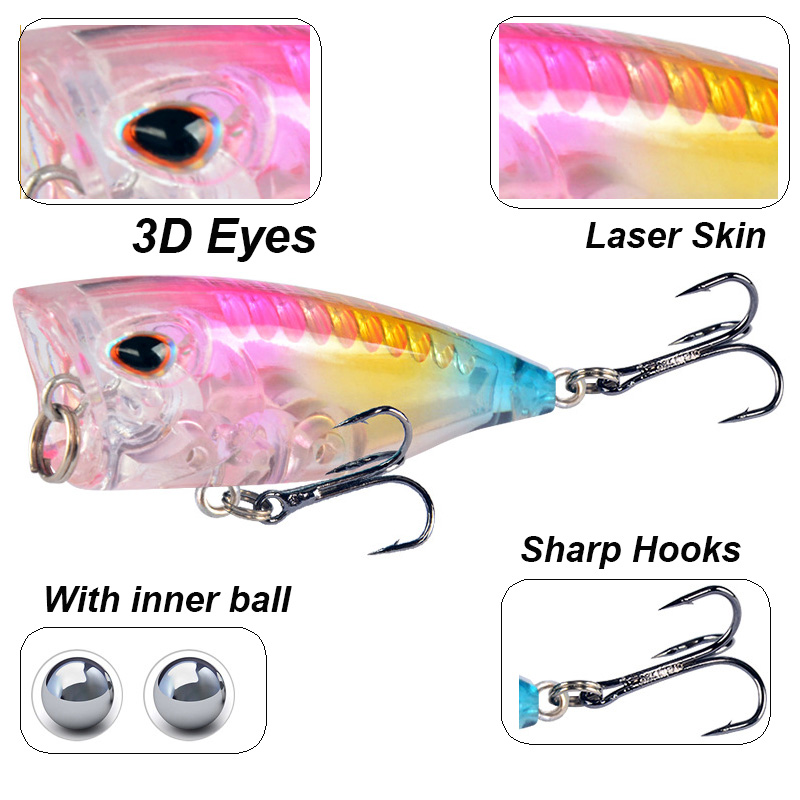 YUCONG 1PC Mini Popper Fishing - مراجعة Fishing Lure Topwater وسعره