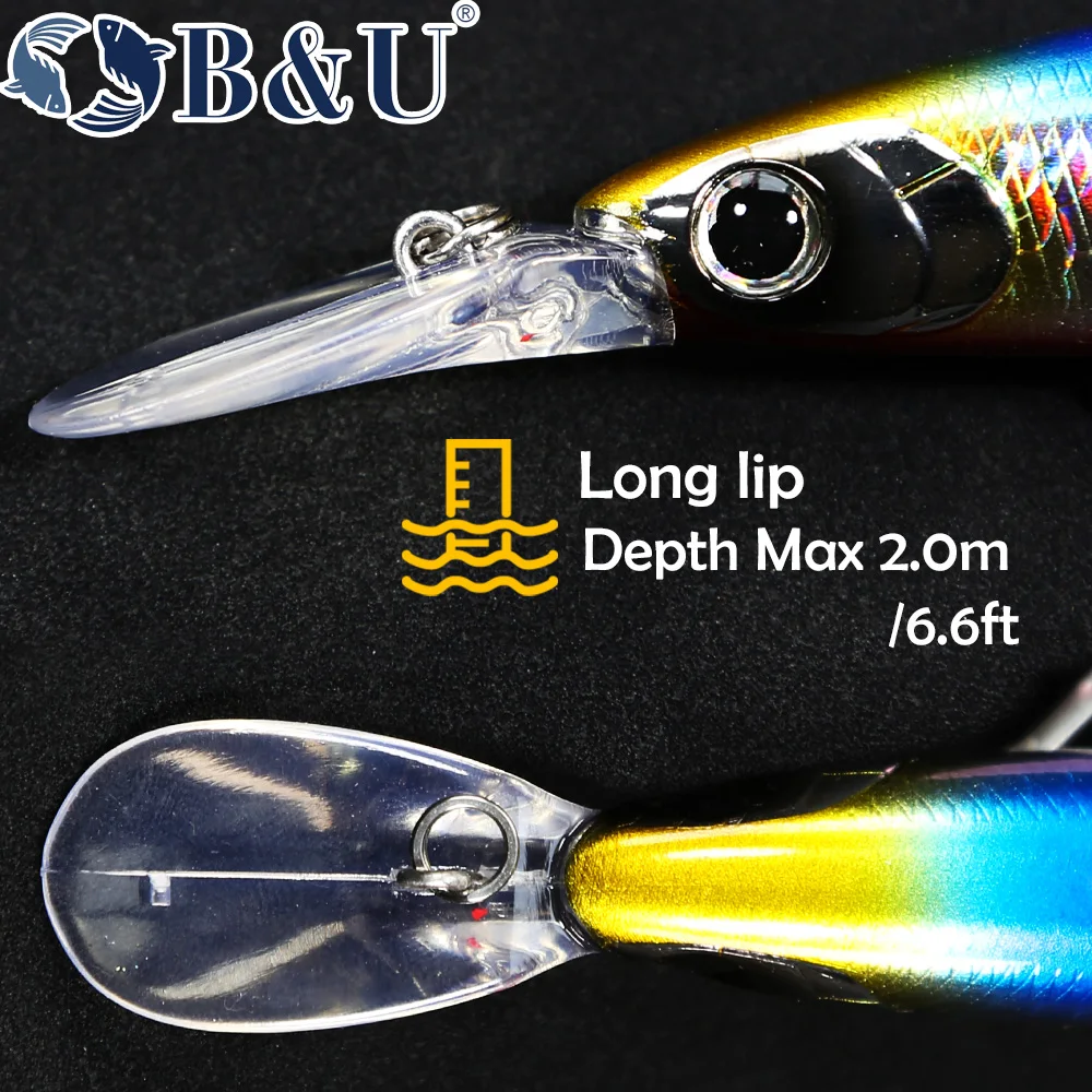B&U 125mm Sinking Minnow Sea F - مراجعة Fishing Lure Jerkbait وسعره
