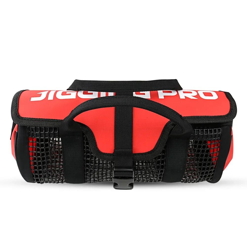 Jig Mesh Bag Lure Bait Storage - مراجعة Fishing Lure Jig وسعره