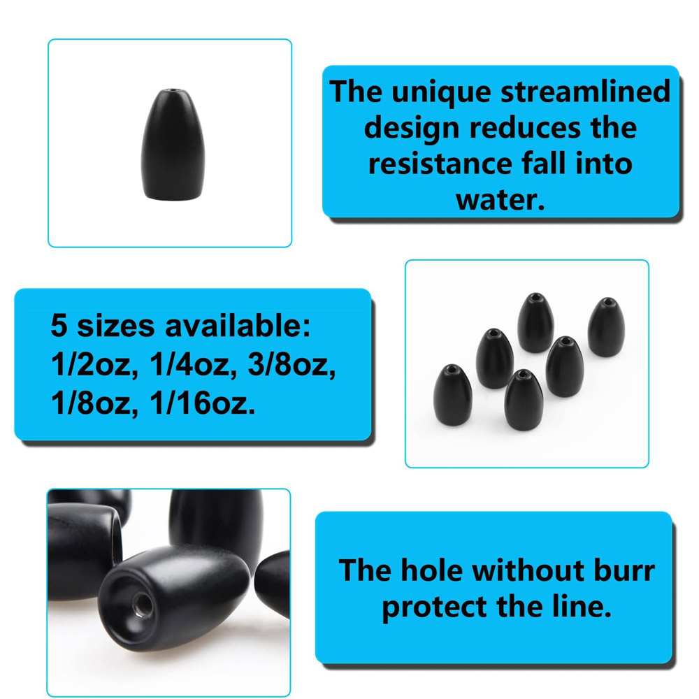 Tungsten Steel Fishing Weights - مراجعة Fishing Lure Accessories وسعره