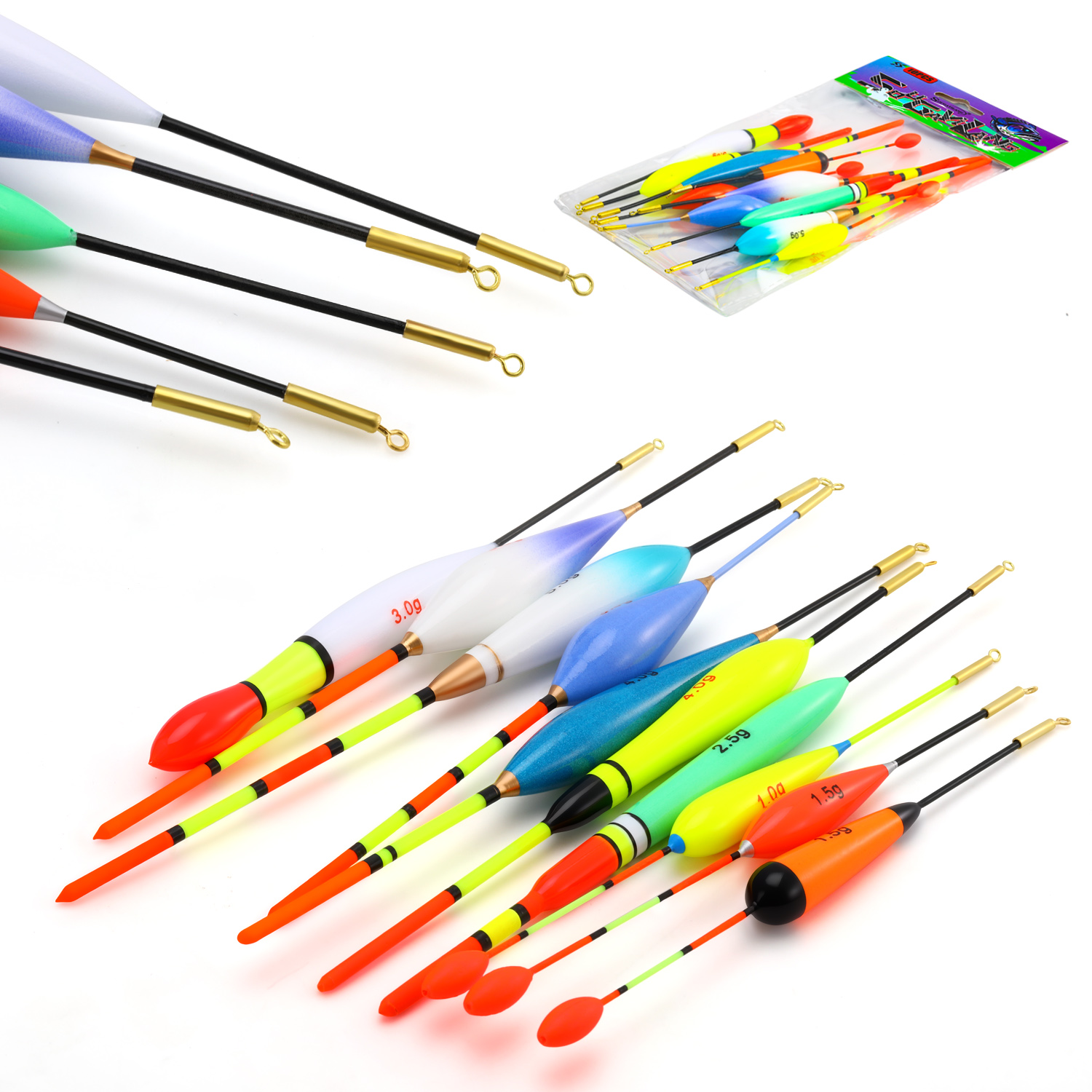 EVA Fishing Float Set 10pc 1.5 - مراجعة Fishing Lure Topwater وسعره