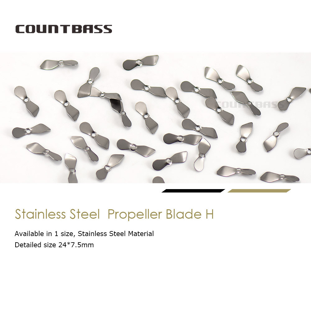 Countbass 50pcs Stainless Stee - مراجعة Fishing Lure Blade Bait وسعره