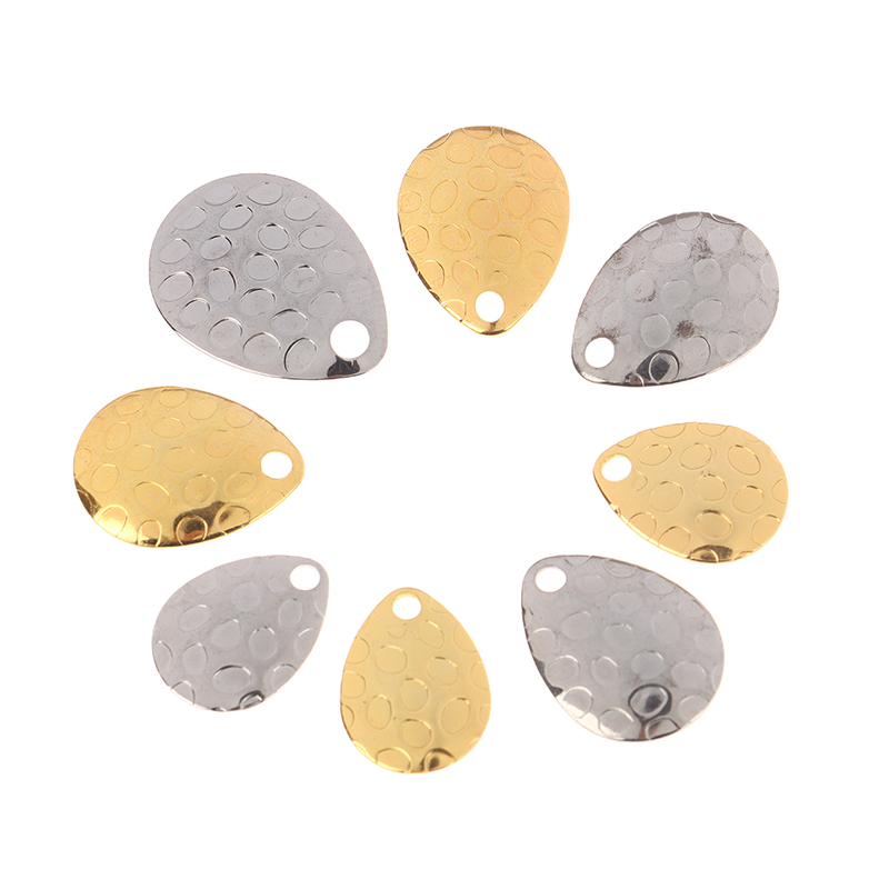 20Pcs Metal Waterdrops Shape F - مراجعة Fishing Lure Spinner وسعره