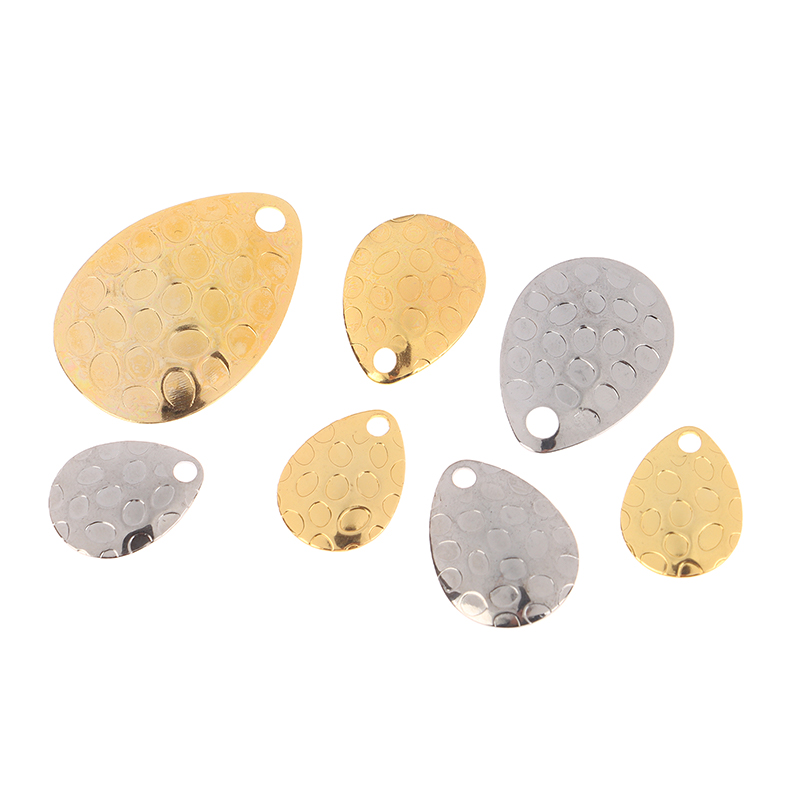 20Pcs Metal Waterdrops Shape F - مراجعة Fishing Lure Spinner وسعره